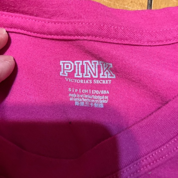 👍5 for 20👍 Juniors Size Small Victoria Secret Pink TShirt - Picture 6 of 6